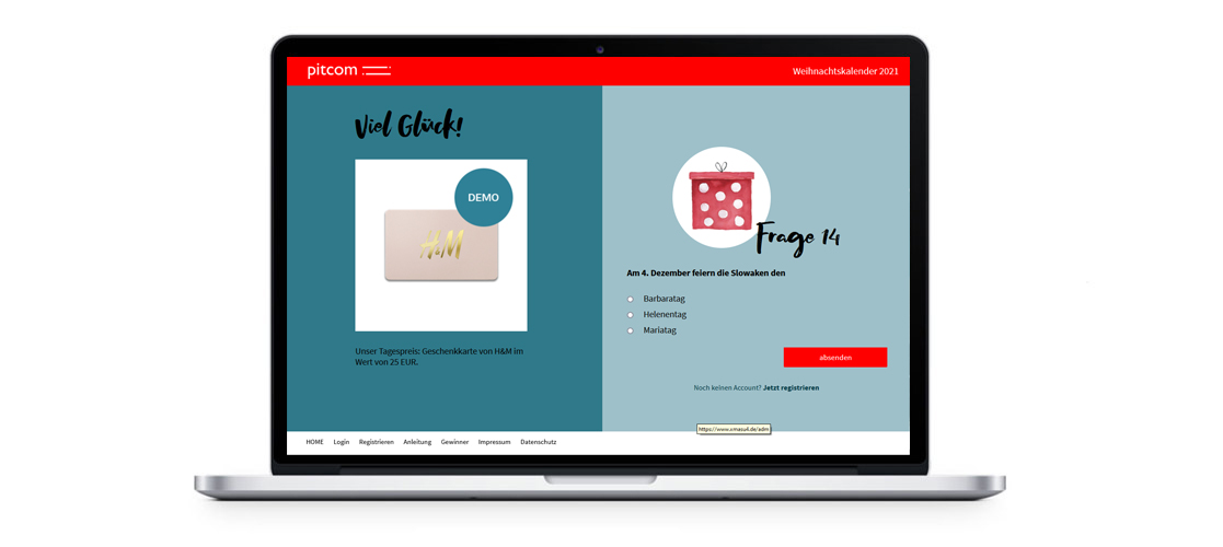 Online Adventskalender