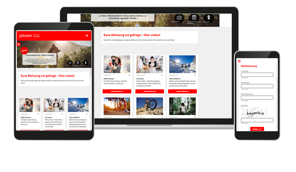 Online Voting Ansicht
